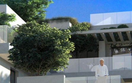 Exempel terrasser i mellanplan