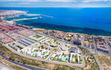 Bostadsområdet nära Torrevieja marina